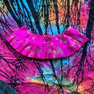 Chinese style embroidered mini skirt